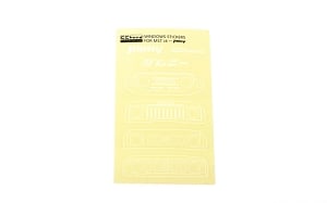 Grille Option Window Decal Sheet for MST 4WD Off-Road Car Kit W/ J4 Jimny Body (White)