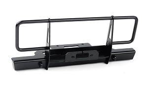 Oxer Steel Front Winch Bumper for Axial SCX10 III Early Ford Bronco (Black)