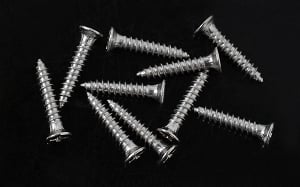 Flat Head Self Tapping Screws M1.4 X 8mm (Silver)