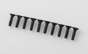 Flat Head Self Tapping Screws M3 X 10mm (Black)