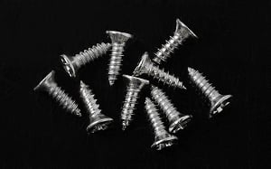 Flat Head Self Tapping Screw 1.6 X 6mm (Silver)