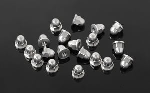 M2.5 Flanged Acorn Nuts (Silver)
